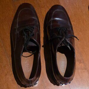 EUC BROWN TIES LEATHER SHOES